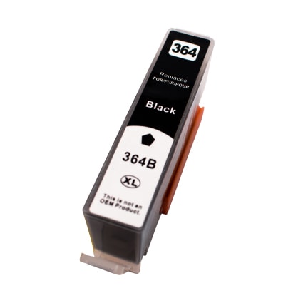 Compatible voor HP364XL black 26 ml. MET CHIP inktcartridge